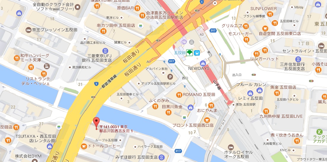 東京オフィス アクセスマップ